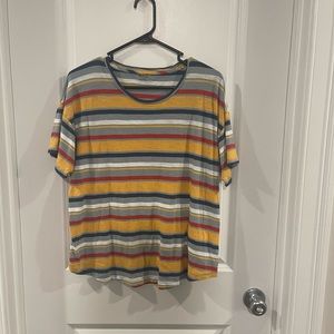 madewell striped short sleeve tee in a women’s size xl